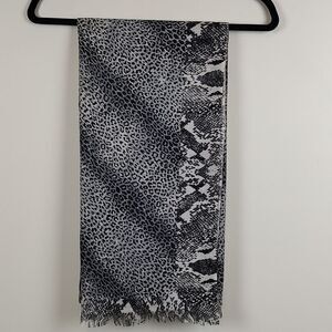 Pashma Silk and Cashmere Large Mixed Animal Print Wrap Scarf